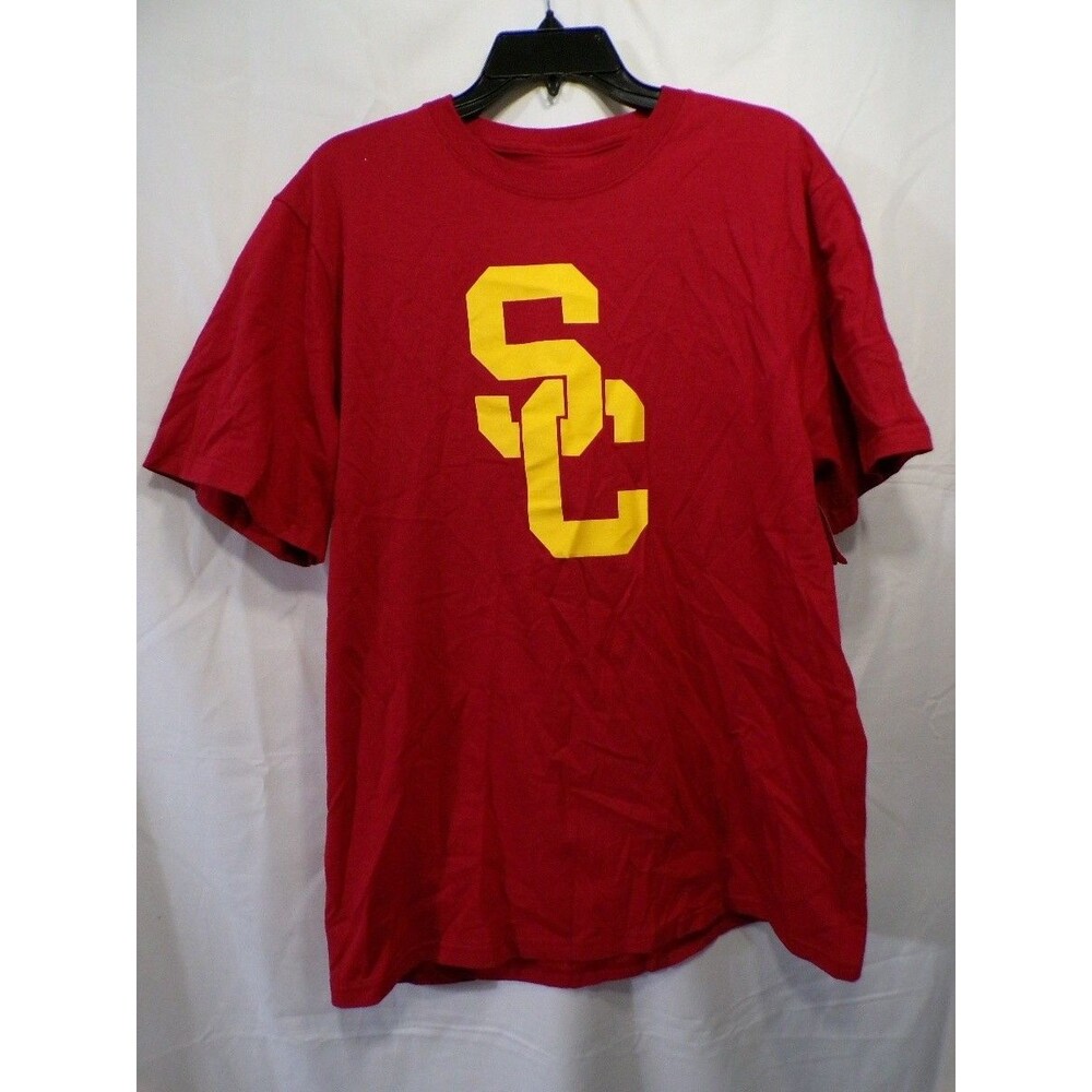 USC Trojans Men's Large Cardinal SC Logo Short Sleeve T-Shirt